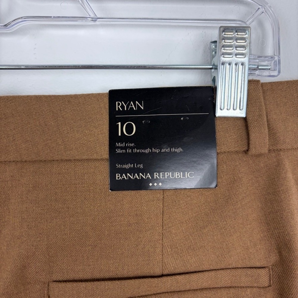 Banana Republic Factory Ryan Mid Rise Straight Leg Trouser Career Basic Size 10 - Picture 9 of 9
